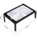 High Magnifying Desktop Reading Old Man with Light with Chest Hanging A4 Large Lens Rectangular HD Portable Better Life - Buy Online on GoSupps.com