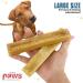 Himalayan Dog Chew Large 3 Pack | Natural Yak Cheese Bones for Dogs | Odorless & Safe Alternative to Regular Bones | Premium Paws 3 Count - Buy Online on GoSupps.com