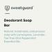 SWEAT GUARD Natural Antibacterial Soap Bar. Body Wash Soap With Essential Lavender & Tea Tree Oil - Eliminates Sweat & Odour On Hand Face & Skin. Gentle Cleansing Bar For Hyperhidrosis Treatment. - Buy Online on GoSupps.com