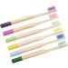 FRCOLOR 12 Pcs Bamboo Charcoal Toothbrush Set | Eco-Friendly Soft Wooden Toothbrushes for Kids & Adults - Travel Ready - Buy Online on GoSupps.com
