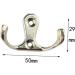 jojofuny Robe Hooks 30 pcs Door Clothes Hat Wall Bathroom Creative Robe Hook Zinc Hooks Hanger Alloy for Bedroomsilver mediumx3pcs Silverx3pcs - Buy Online on GoSupps.com