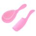 EXCEART Baby Shower Brush Set Baby Brush and Comb Set Shampoo Dispenser Exfoliator Brush Children Massage Care Safety Comb Soft Comb Brush for Newborns Toddlers (Pink) Kids Comb