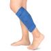 Calf Brace Shin Splint Support Lower Leg Compression Wrap with Adjustable Three Anti-Slip Strap Support for Pulled Calf Muscle Pain Strain Injury Sprain and Swelling Fits Men and Women (Blue)