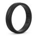 Enso Rings Womens Infinity Silicone Wedding Ring  Hypoallergenic Wedding Band for Ladies  Comfortable Band for Active Lifestyle  4.5mm Wide, 1.5mm Thick (Obsidian, 6)