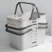 Dijiusidy Portable Shower Basket - Versatile Plastic Cleaning Bag with Handle for Bathroom & Household Storage - Ideal for Warehouse Organization - White - Buy Online on GoSupps.com