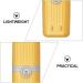 Portable Travel Toothbrush Set with Holder - Wall-Mounted Magnet Yellow | Toothpaste Cup & Outdoor Organizer - Buy Online on GoSupps.com