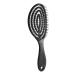 Relaxing elastic massage comb wearable hairbrush massage brush head bundle and brush wet massage scalp wavy combs black 1 piece