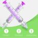 2Pcs Baby Nasal Aspirator - Reusable Silicone Suction Tip for Safe and Comfortable Nose Cleaning - Purple - Buy Online on GoSupps.com
