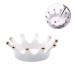 Minkissy Ceramic Nail Art Palette - Crown Shaped Manicure & Pigment Mixing Plate for Nail Makeup (White) - International Shipping Available - Buy Online on GoSupps.com
