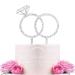 Diamond Ring Cake Topper - Engagement Wedding Bridal Shower Valentine Party Decoration