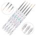 5-Piece Nail Art Liner Brush Set | DIY UV Gel & Acrylic Design Tools for Professional Nail Art - Buy Online on GoSupps.com