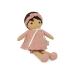 Kaloo - Tendresse - Amandine - My 1st Soft Doll - 32 cm Fabric - Pink Muslin Dress - Olive Skin - Pretty Gift Box and Customisable Ribbon - 0 Months + K200005 LARGE 32cm Amandine