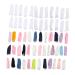 FOMIYES 100pcs Pure Cotton Finger Cots Cotton Finger Cover Finger Sleeves Toe Sleeves Sleeve Protectors Splint Multi-Function Finger Cover Breathable Finger Protector Tips Bandage Thumb Assorted Color 6.6x2.3x0.1cm