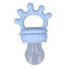 Baby Fruit Feeder - Silicone Choking Prevention & Soothing Baby Food Feeder for Meat (Light Blue) - International Shipping Available - Buy Online on GoSupps.com