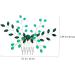 HAPINARY Green Rhinestone Hair Side Comb Hair Accessories for Wedding Girl Headpiece Wedding Hair Accessories for Brides Rhinestone Hair Comb for Wedding Green Crystal Hair Comb - Buy Online on GoSupps.com