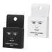 Hemoton 2pcs Ink Eyebrow Powder Stamp Kit Eyebrow Permanent Stencil Wire Ruler Eyebrow Line Simple