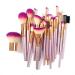 JAF 26pcs Professional Makeup Brush Set - Vegan Kabuki Face Contour Brushes in Pink & Rose Gold - Complete Soft Cosmetic Kit (Purple) - J2621SV-Z - Buy Online on GoSupps.com