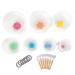 6-12 Inch Crystal Singing Bowls Chakra Sets for Sound Healing Therapy and Meditation Balancing Body Chakra Adjusting Emotional State (Size : 440hz)