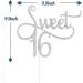 Tenhaisi Sliver Glittery Sweet 16 Cake Topper Happy 16 Birthday Party Supplies Sweet 16 Wedding Anniversary Party Decorations Cheers to 16 Party Supplies - Buy Online on GoSupps.com