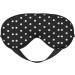 Black & White Big Dot Print Sleep Mask | Soft Eye Mask for Comfortable Sleep | Ideal for Men & Women | Travel-Friendly Sleep Mask - Buy Online on GoSupps.com