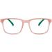 Buy ADEWU Children's Anti Blue Light Glasses | TR90 Rectangular Frames for Girls & Boys - Pink/Green - Buy Online on GoSupps.com