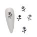 Nail Art Decoration Tips Ornament Metal Alloy Nail Art Decals Pendant Manicure Accessories Eye Catching For Girls Nail Art Accessories Decoration Decals Craft Supplies Jewelry For Girls Crystal