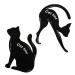 KALLORY Stencils 2pcs Eyeshadow Stencil Eye Stencil Eyeliner Stencil Mold The Cat Eye Makeup Set