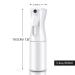 Refillable 200ml Hair Spray Bottle - Fine Mist Ultrafein Continuous Spray for Salon Gardening & Skin Care (White) - Buy Online on GoSupps.com