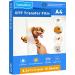 Yamation DTF Transfer Film: A4 (8.3 x 11.7) 15 Sheets Premium Double-Sided Matte Finish PET Transfer Paper Direct to Film for T Shirts A4 15 sheets