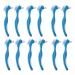 Kopinma 12 Pack Denture Toothbrush Hard Denture Cleaning Brush Denture Brush Double-Sided Brush for Dentures