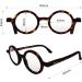 LONDON MOLE Round Reading Glasses - Matte Brown Tortoiseshell | Stylish Men's Women's Unisex Readers 1.5x - Buy Online on GoSupps.com