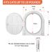AUTOWT Cat Door Interior Door - 9.4 10.8in No Noise Lockable Indoor Cat Door - No Flap Pet Cat Door Indoor for Cat Puppy Kitties Up to 20 lbs - Easy DIY Setup Suitable for Wooden Iron Door & Wall White - Buy Online on GoSupps.com