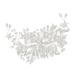 minkissy Wedding Hair Accessories Hair Clips Hair Barrettes Tiara Hair Pin Bride Hairpin Bridal Hair Accessory Girl Headpiece Bride Headpieces for Wedding Hair Comb Rhinestones Leaf Women's