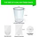 Clear 8 Gallon Garbage Bags 220 Count - Medium Trash Bags for Bathroom, Bedroom, Office - 30 Liter Bin Liners by FORID - Buy Online on GoSupps.com