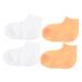 minkissy 2 Pairs Exfoliating Moisturizing Socks Lotion Socks Reusable Socks Whitening Lotion Womans Socks Lotion Gloves Overnight for Women Cosmetics Socks Pedicure Socks for Women Care Gel 16.5x8.5cm Assorted Color