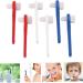 Hapinary Double-Headed Toothbrush for Prosthetic Care - 6-Piece Cleaning Brush Set for Effective Dental Hygiene - Buy Online on GoSupps.com