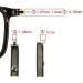 Replacement Temple Arm Frame for Eyeglasses - Black Matte End Caps & Accessories | Durable Repair Parts - Buy Online on GoSupps.com