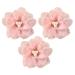 3 Pieces Hairpin Fabric Hair Barrettes Pearls Hair Accessories For Girls Pink
