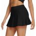 Toumett Women's Lightweight Pleated Tennis Skirt with Pockets and Shorts - Black, Small - Buy Online on GoSupps.com