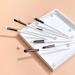 SIXPLUS 7Pcs Pearly White Eyeshadow Brush Set - Professional Eye Brushes with Portable Bag for Flawless Makeup | International Shipping Available - Buy Online on GoSupps.com