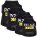 Sarekung Pet Dog Police Suit Costume - Black Vest T-Shirt for Puppy's Cosplay | International Shipping Available - Buy Online on GoSupps.com