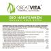 Buy GreatVita Organic Hemp Seeds 1 kg - DE- ko-037 | Nutty & Peeled for International Shipping - Buy Online on GoSupps.com