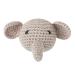 Improved crochet beads baby pacifier chain decorations DIY mini knitted elephant heads soft cotton PVC-free pacifier chain clip newborn