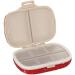 Bling Sparkling Portable 8-Compartment Waterproof Pill Organizer Box - Ideal Travel Case & Everyday Compact Pill Holder in Red | Shop Internationally - Buy Online on GoSupps.com