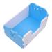 Levemolo 1pc Hamster Toilet Little Critters Hamster Bathroom Square Urinal Potty Pet Bathroom Litter Blue PVC 15x10cm Blue