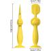 Fanelod Diaper Cream Spatula | Soft Silicone Brush & Applicator for Babies | Travel Utensils in Yellow - Buy Online on GoSupps.com