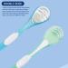 3-Piece Double-Sided Tongue Cleaning Brush Set - Gentle & Effective Tongue Scrapers in Green Blue & Pink for Bad Breath Relief - Buy Online on GoSupps.com