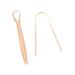 2 pieces tongue scraper care tools for fresh breath mouth cleaning care gold