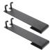 Hoement 2pcs No Punching Hook Shower Towel Hooks Over Door Hooks for Bathroom Storage Hooks Stainless Steel 18X4.2CM Black2