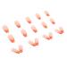RUNRAYAY 24pcs Orange Press on Nails - Medium French Tips Artificial Nails for Women & Girls | Easy Glue-On Fake Nails - Buy Online on GoSupps.com